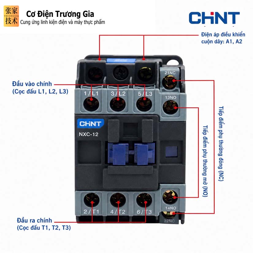 Sơ đồ đấu dây khởi động từ CHINT