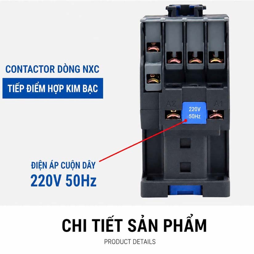 Khởi động từ CHINT 18A, Contactor CHINT 18A, khởi động từ 18A, contactor 18a